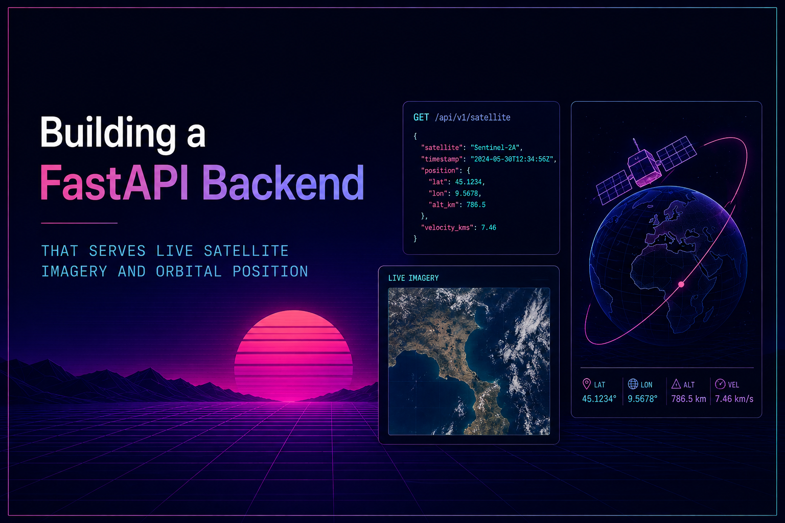 Building a FastAPI Backend That Serves Live Satellite Imagery and Orbital Position