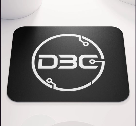 Mousepad with the DBC circuit logo