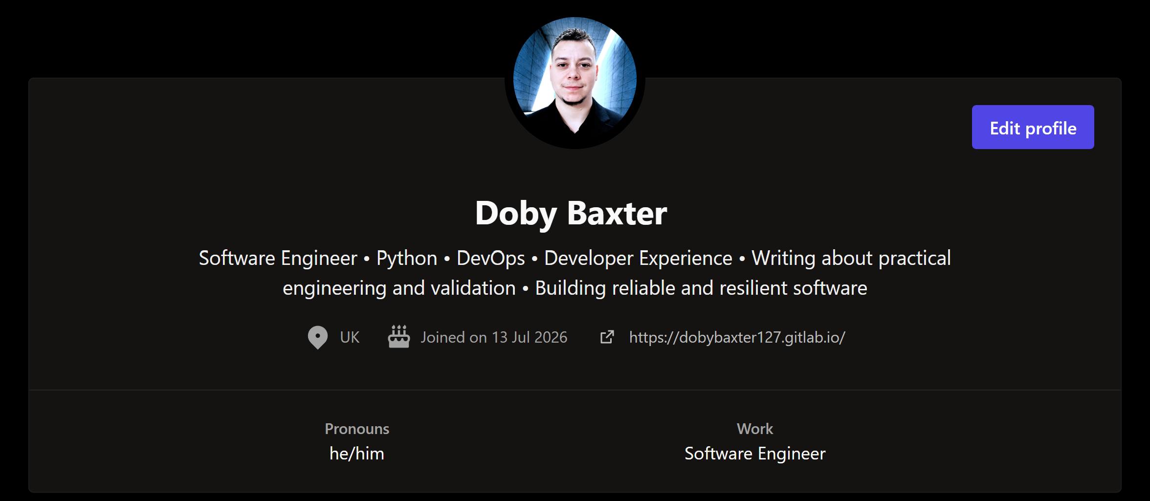 DEV.to author profile for Doby Baxter